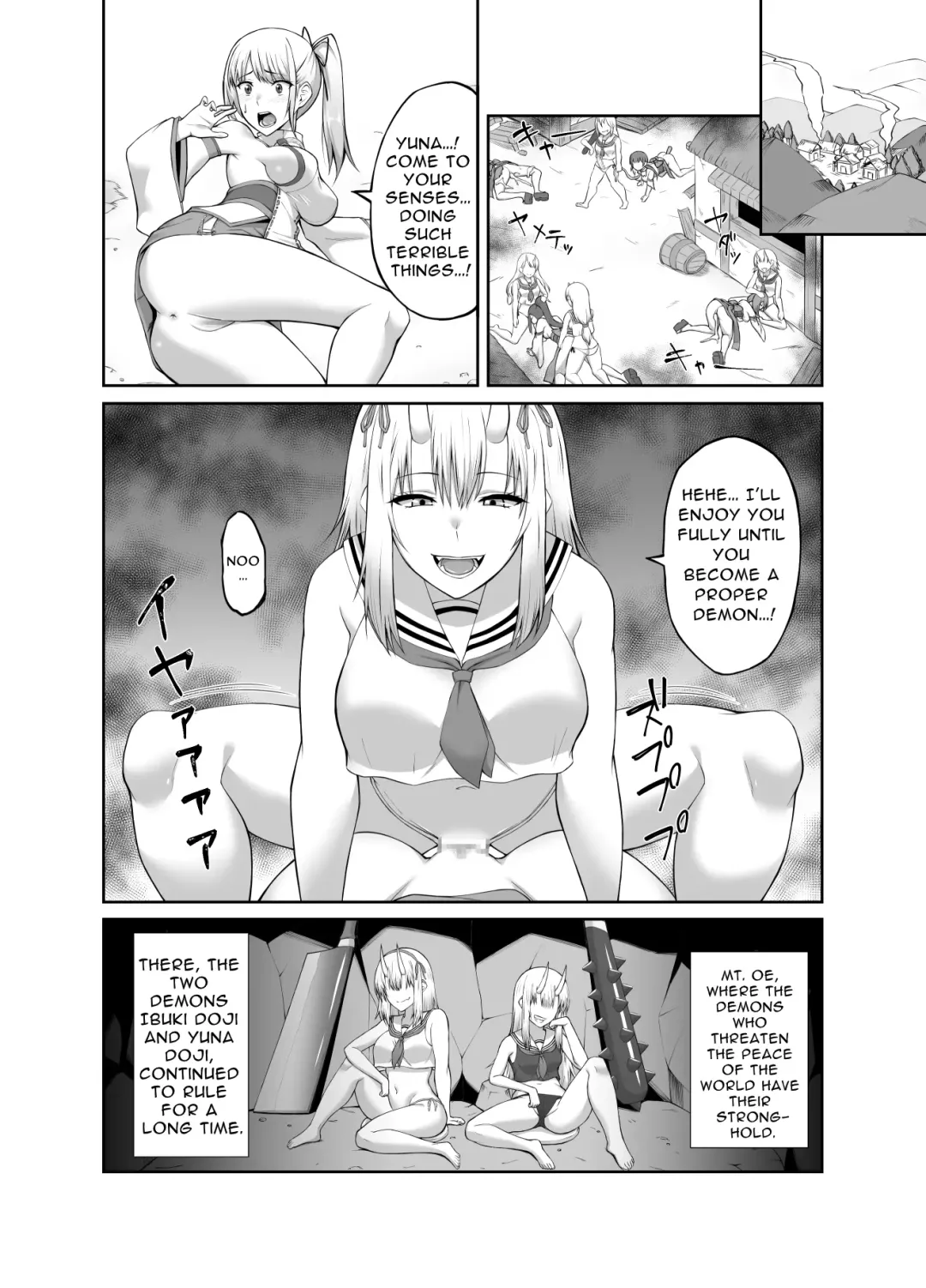 [Minase Yowkow] Taimashi Daraku Osen ~Futanari ni Ochita Taima Miko wa Inran Mesu Oni-ka~ | Depraved Exorcist Corruption ~perverted phallic pleasures turn shrine maidens to lewd demons~ Fhentai - Page 33