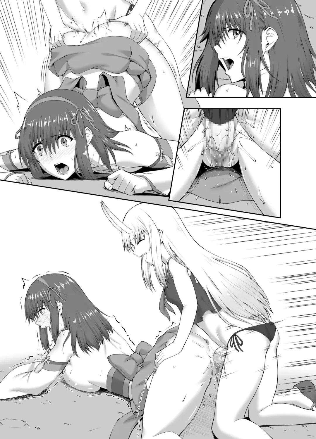 [Minase Yowkow] Taimashi Daraku Osen ~Futanari ni Ochita Taima Miko wa Inran Mesu Oni-ka~ | Depraved Exorcist Corruption ~perverted phallic pleasures turn shrine maidens to lewd demons~ Fhentai - Page 44