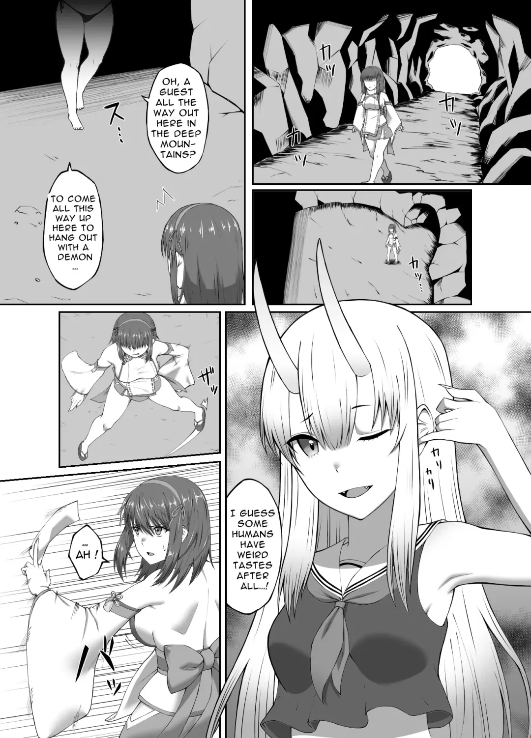 [Minase Yowkow] Taimashi Daraku Osen ~Futanari ni Ochita Taima Miko wa Inran Mesu Oni-ka~ | Depraved Exorcist Corruption ~perverted phallic pleasures turn shrine maidens to lewd demons~ Fhentai - Page 5