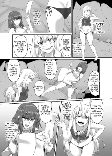 [Minase Yowkow] Taimashi Daraku Osen ~Futanari ni Ochita Taima Miko wa Inran Mesu Oni-ka~ | Depraved Exorcist Corruption ~perverted phallic pleasures turn shrine maidens to lewd demons~ Fhentai - Page 6