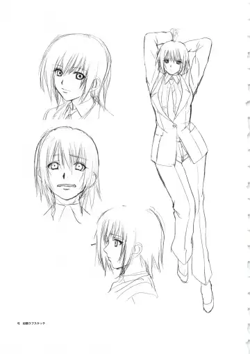 [Oosaki Shinya] Hanachirasu - Initial Sketches and Unprocessed Illustrations - Selection Fhentai - Page 11