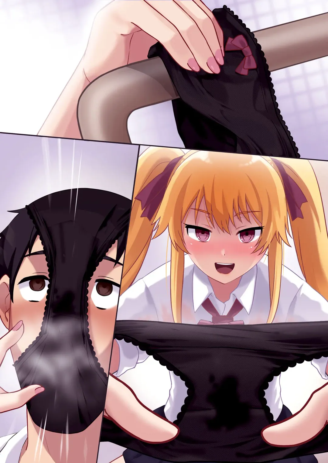 [Dosukebe Kojikimaru - Mittsuman] Kyouyuu Toilet de JK ni Sakuseisarete Shofuki Shichatta Ryman no Hanashi. Fhentai - Page 36