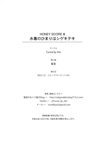 [Aiu] HONEY SCORE III Mizugi no Himari wa Shigekiteki Fhentai - Page 22