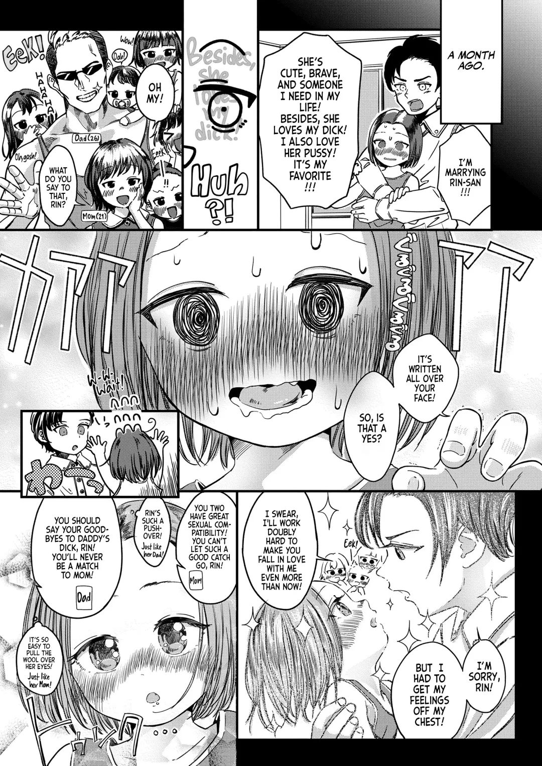 [Oekaki Ojisan] Watashi Koisuru Omanko, Rin 11-sai | Rin is an Eleven-year old Cum-dump in Love! Fhentai - Page 3