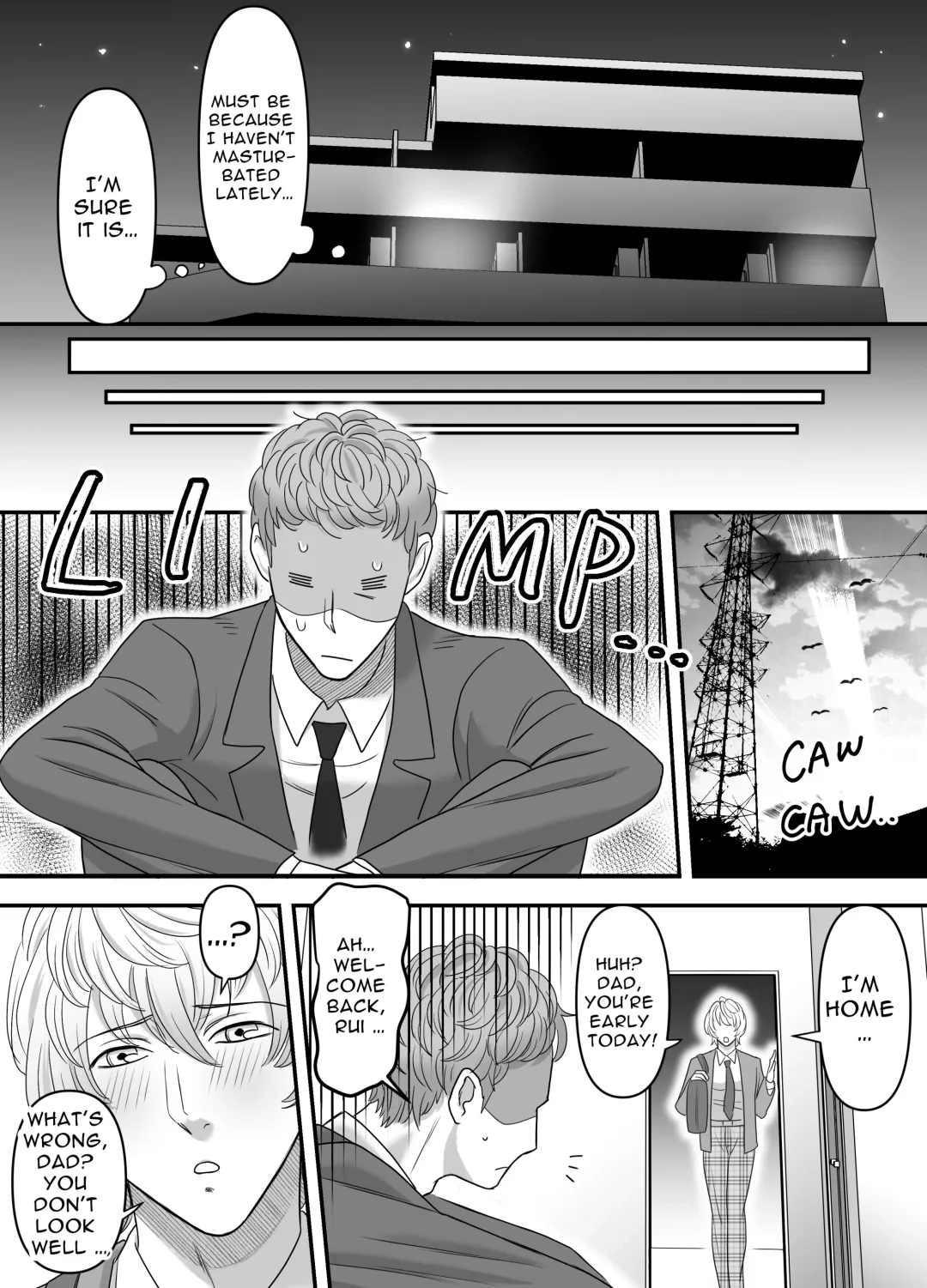 [Kamiwo Akira] Chichioya no Koto ga Daisuki Sugiru Musuko to Issen o Koechau Ohanashi | A Story about Crossing the Line with a Son Who Loves his Dad Fhentai - Page 6