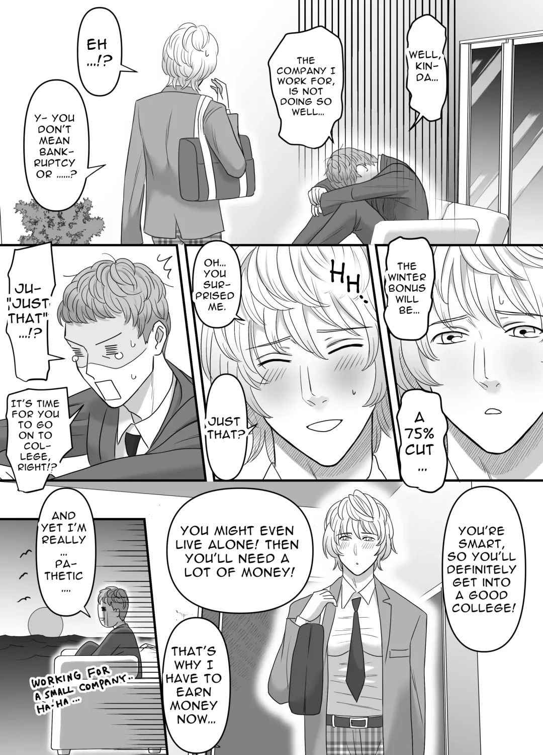 [Kamiwo Akira] Chichioya no Koto ga Daisuki Sugiru Musuko to Issen o Koechau Ohanashi | A Story about Crossing the Line with a Son Who Loves his Dad Fhentai - Page 7