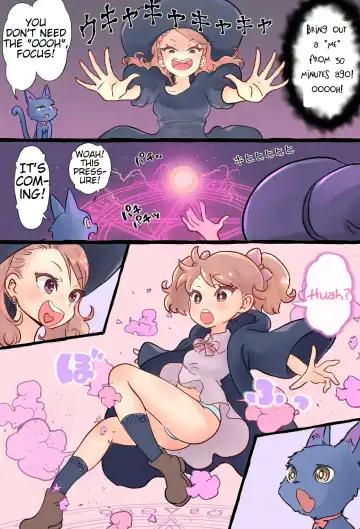 [Tsubame] A story about a futanari witch who summons her past self with summoning magic and has sex with her smaller self Fhentai - Page 6