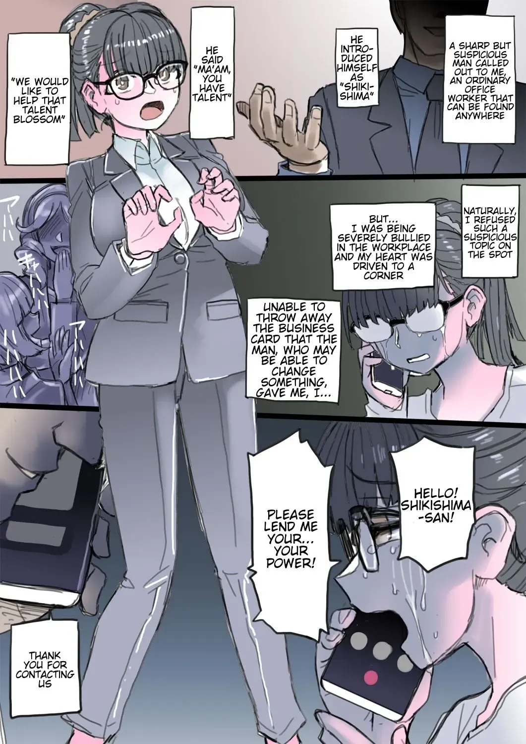 [581] Ijimerarete Ita OL ga Aku no Cyborg Senshi e to Kaizou Sare Fukushuu o Togeru | The Office Lady that was Bullied is Remodelled into an Evil Cyborg Soldier and Carries Out Revenge Fhentai - Page 1