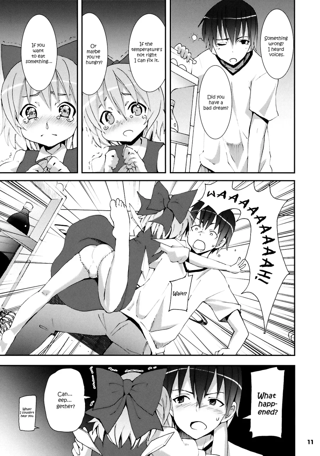 [Kishiri Toworu] Cirno ga Ouchi ni Yattekita! | Cirno Showed Up at My House Fhentai - Page 11