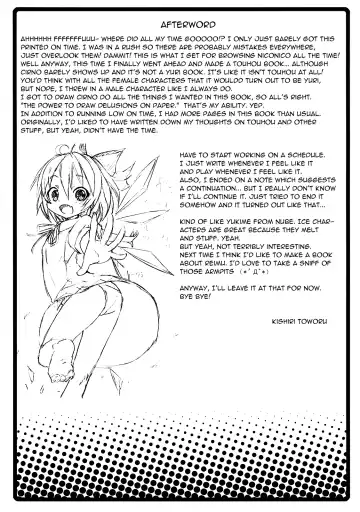 [Kishiri Toworu] Cirno ga Ouchi ni Yattekita! | Cirno Showed Up at My House Fhentai - Page 28