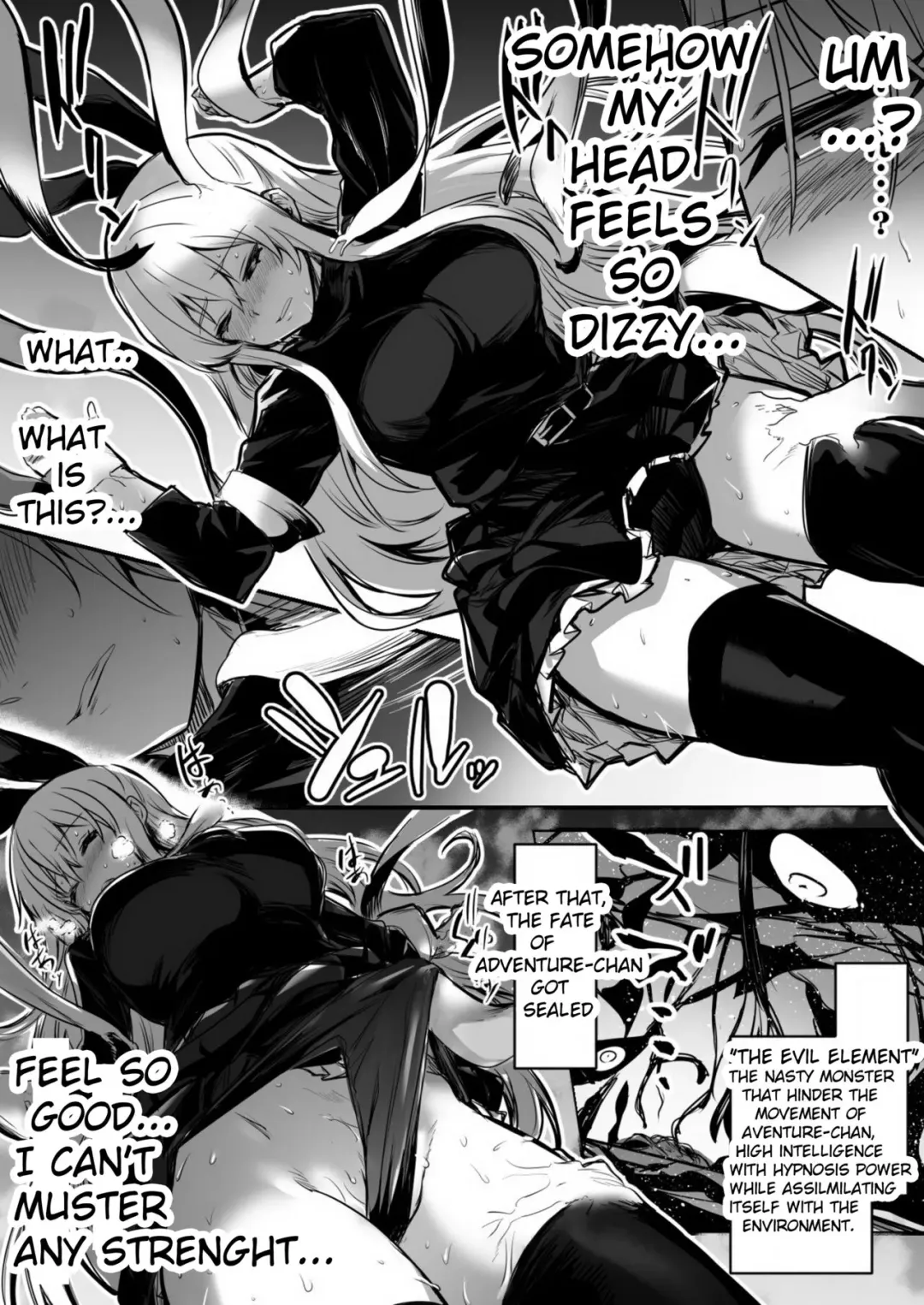 [Lefthand] Adventure-chan who carelessly slept in subspicious room and got turn into seed bed by evil monster. Fhentai - Page 2