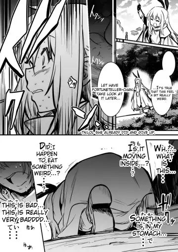 [Lefthand] Furtuneteller-chan who worry about Adventure-chan's unusual symptom and take a look at it and Adventure-chan who unknowingly got knock up and  give birth to demi-human child in distant land Fhentai - Page 6