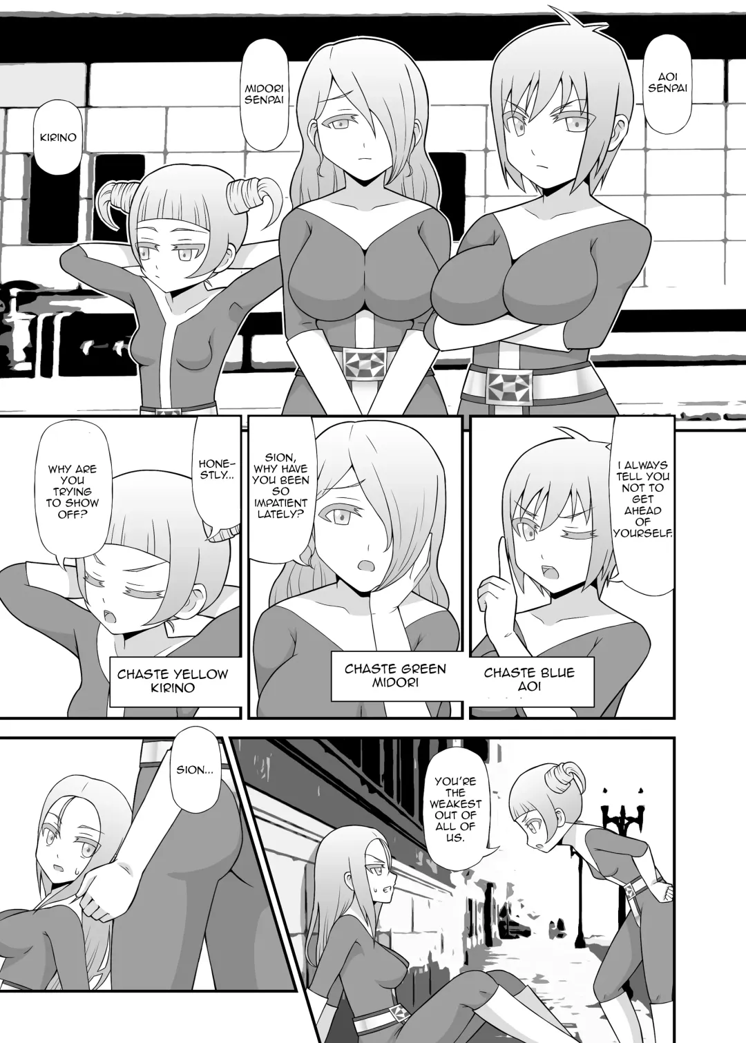 [Icelee] Teisou Sentai Virginal Colors Ch.1 | Chastity Sentai Chaste Colors Ch.1 Fhentai - Page 6
