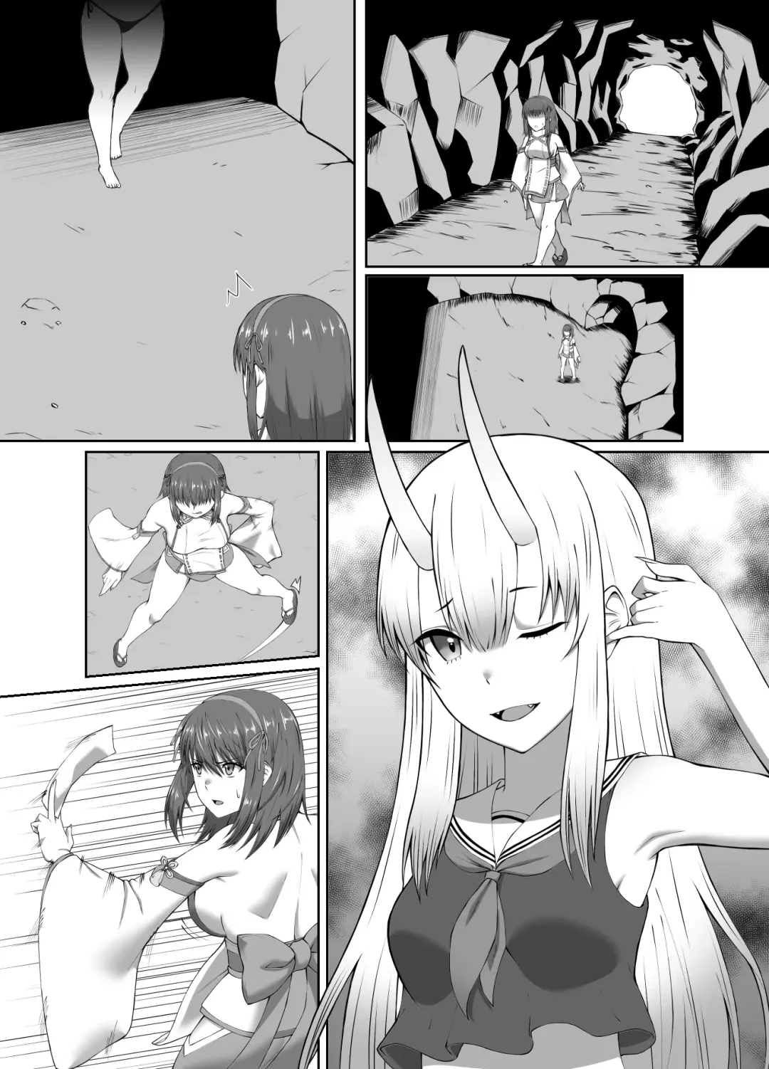 [Minase Yowkow] Taimashi Daraku Osen ~Futanari ni Ochita Taima Miko wa Inran Mesu Oni-ka~ | Suppressor Falls to Depravity ~Exterminator Miko Turns into a Slutty Futanari Oni~ Fhentai - Page 39