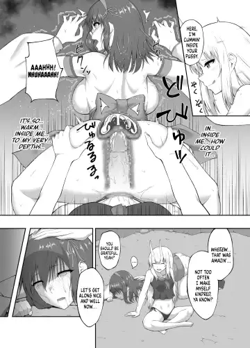 [Minase Yowkow] Taimashi Daraku Osen ~Futanari ni Ochita Taima Miko wa Inran Mesu Oni-ka~ | Suppressor Falls to Depravity ~Exterminator Miko Turns into a Slutty Futanari Oni~ Fhentai - Page 13