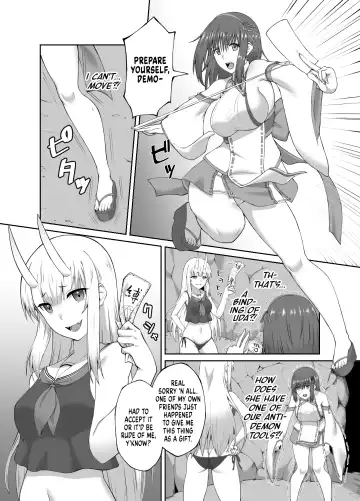 [Minase Yowkow] Taimashi Daraku Osen ~Futanari ni Ochita Taima Miko wa Inran Mesu Oni-ka~ | Suppressor Falls to Depravity ~Exterminator Miko Turns into a Slutty Futanari Oni~ Fhentai - Page 8