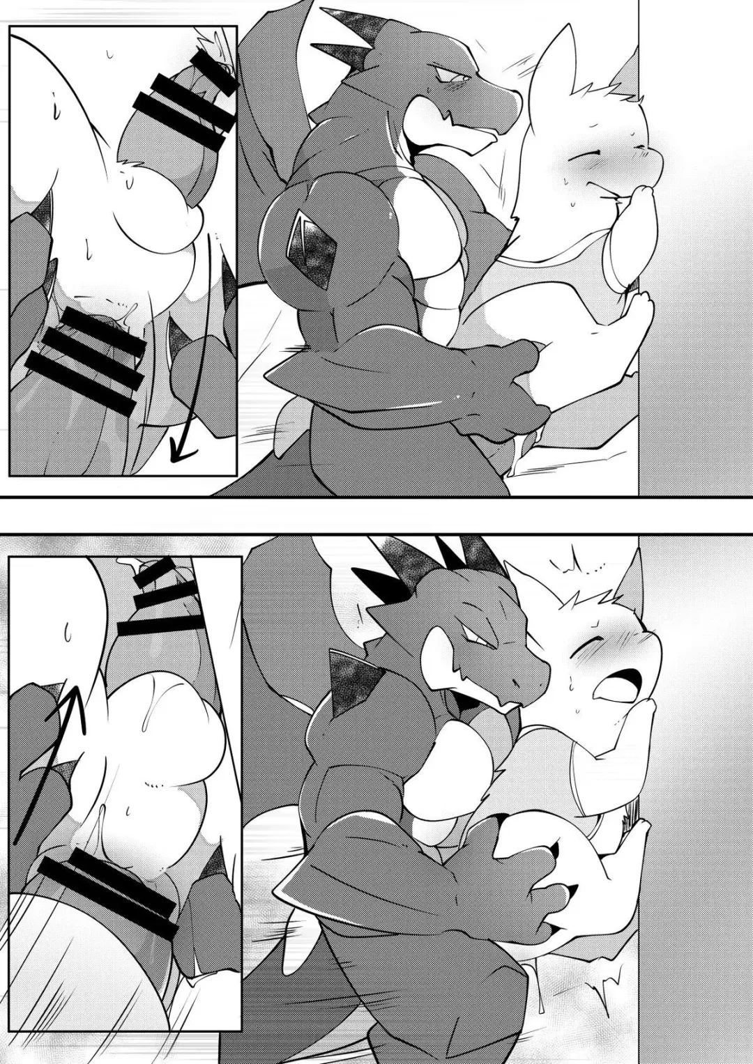 [Azuma Minatu] 泳装红白龙 | 海に行ったレドハクの色々 Fhentai - Page 6