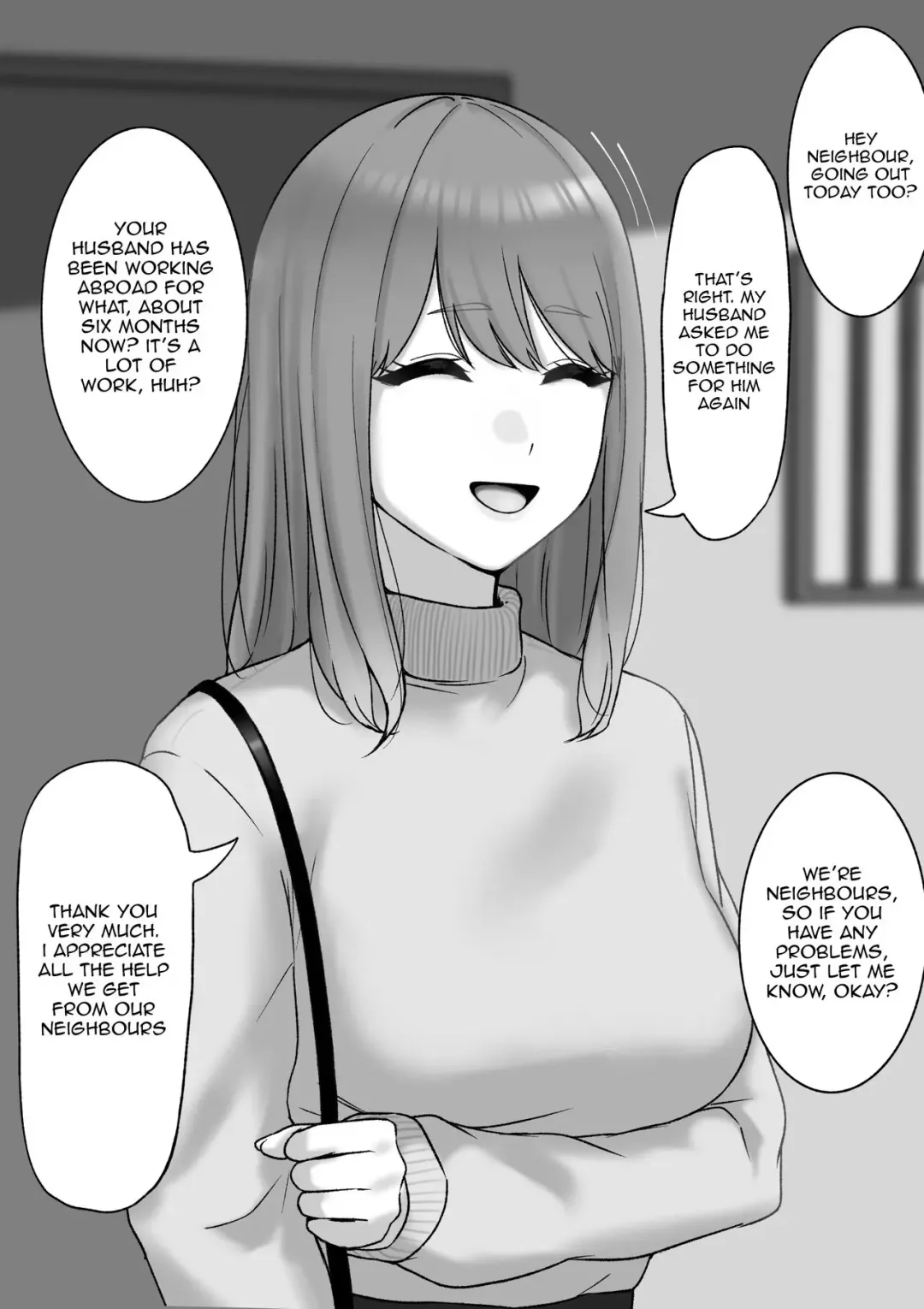 [Tantanmen] Otto ga Kaigai Shucchouchuu no Hitozuma | A Wife Whose Husband is on a Business Trip Abroad Fhentai - Page 1