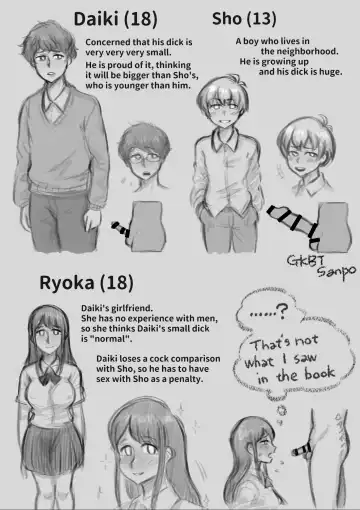 [Iksm Pasta] Toshishita Shounen ni Chinko no Size de Makete, Kanojo o Netorareru | BOY with a bigger dick than mine Fhentai - Page 2