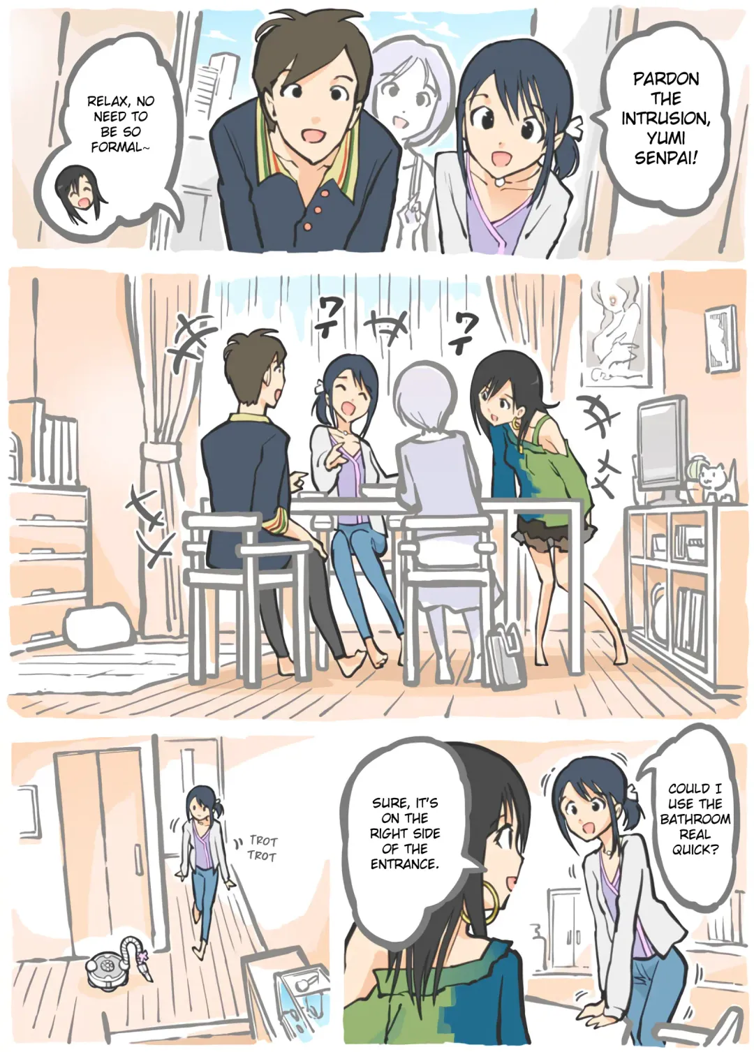 [Alpaca Club] Molested by a Vacuum Cleaner - Kohai's Home Visit - Fhentai - Page 3