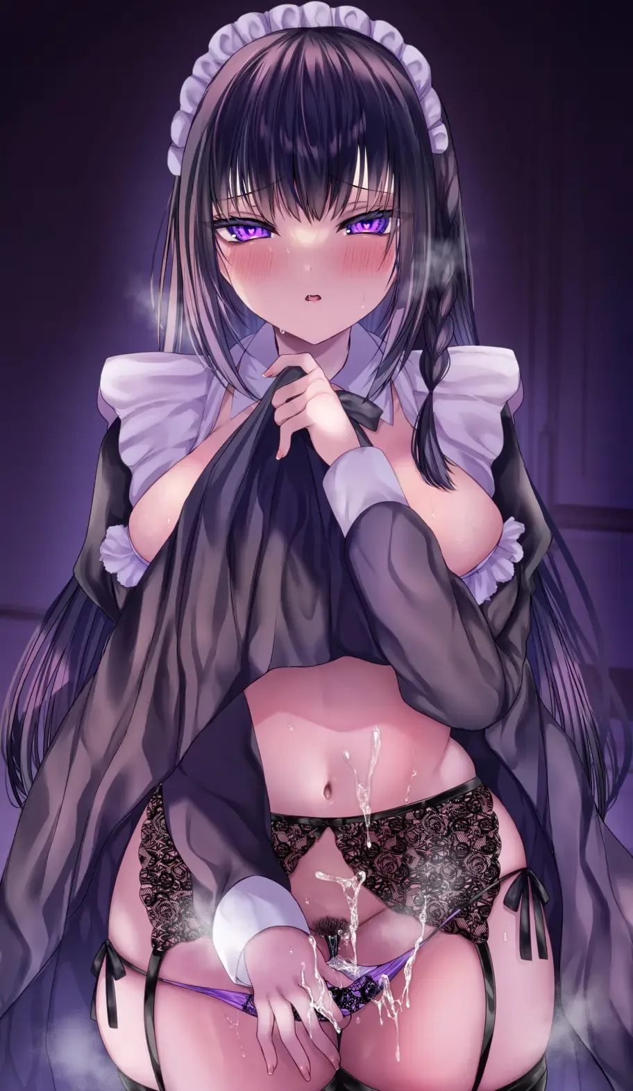 [Mishiro Shizuku] Chiri yuku Kuroyuri ~Tensei Maid wa Danna-sama no Shuuchaku kara Nogarerarenai~ Fhentai - Page 53