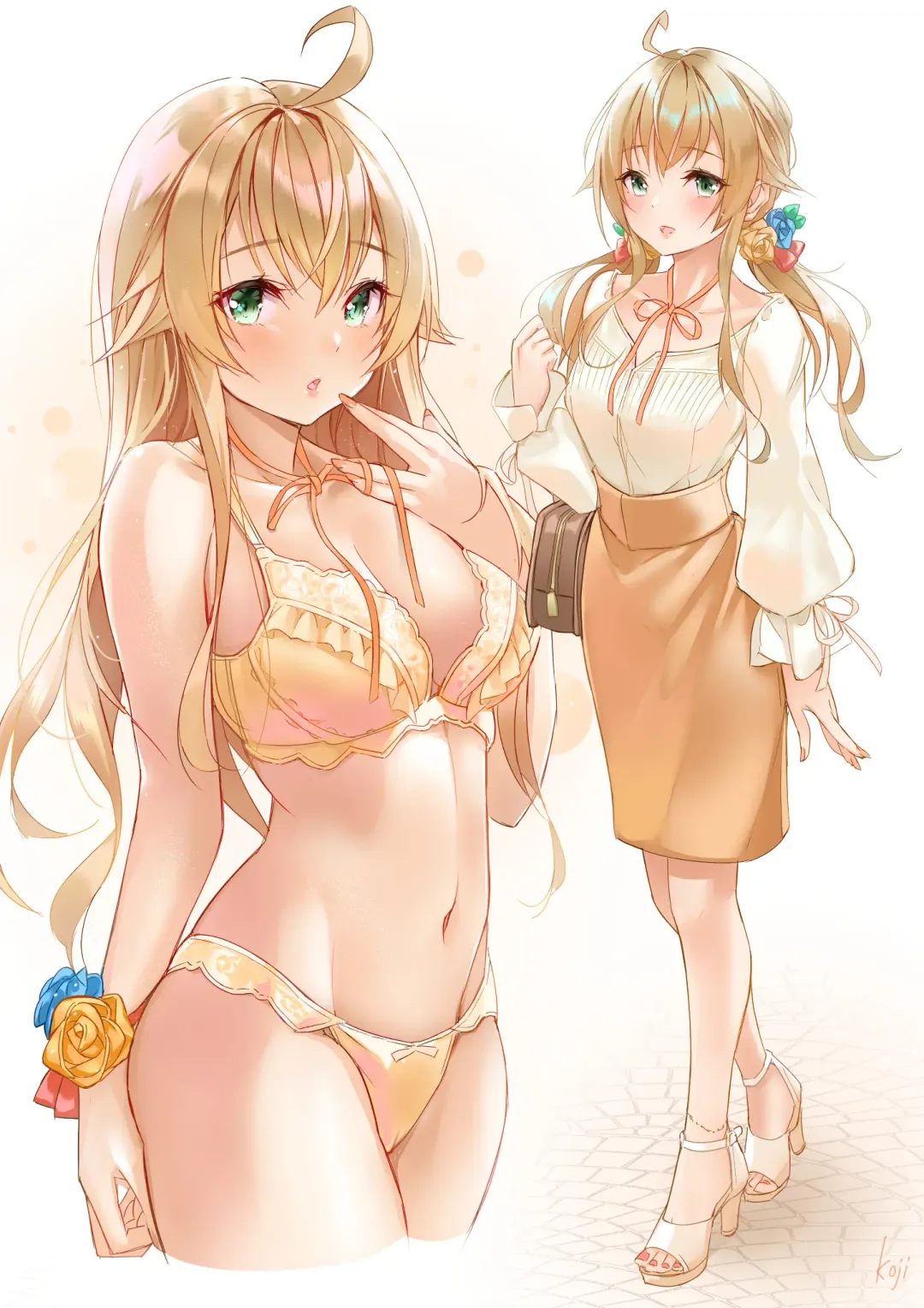 [Kumakko] Nurunuru Seikan Massage de Kinpatsu Ojou-sama wa Kairaku Mesu Ochi Fhentai - Page 37