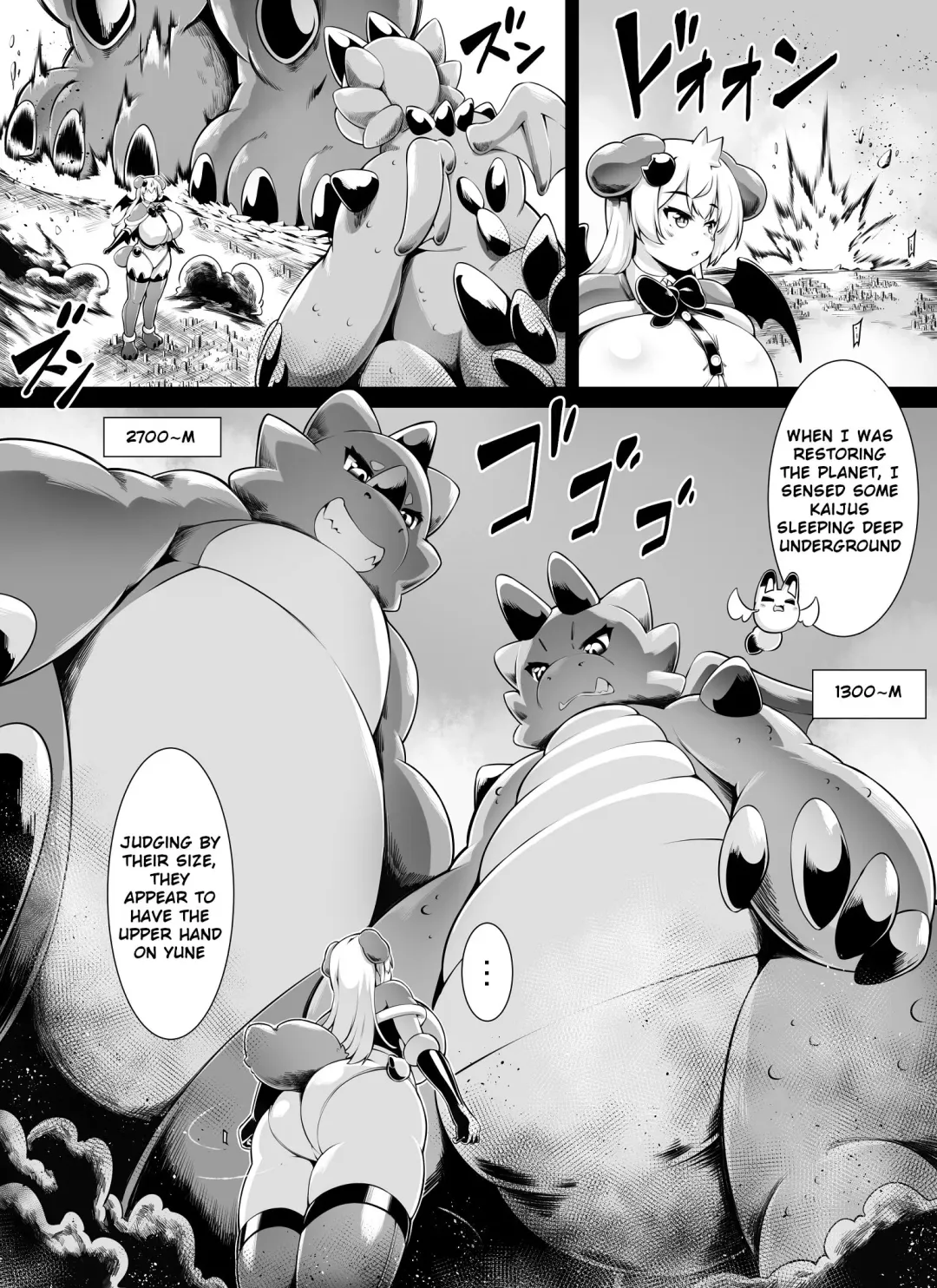 [Toka] Bakunyuu Kitsune Mimi Mahou Shoujo wa Kyodaika shika Dekimasen! 2 | Big breasted fox eared magical girl can only be huge! 2 Fhentai - Page 7