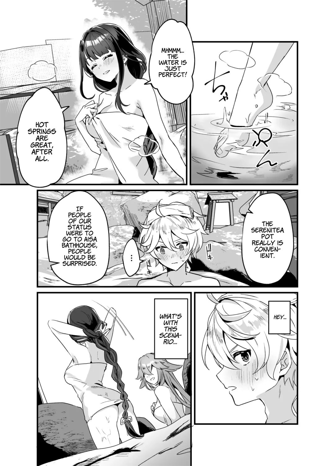[Maruco] Inazuma Shippori Onsen Kyuuka | A Steamy Hot Spring Vacation in Inazuma Fhentai - Page 2