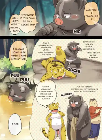 [Daichi Kouta] Purari Hitoritabi Ikisaki → Yamaoku no Hitou no Buta Shounen | Secluded Destination Alone → Piggy Boy in a Hot Spring in the Mountains Fhentai - Page 2