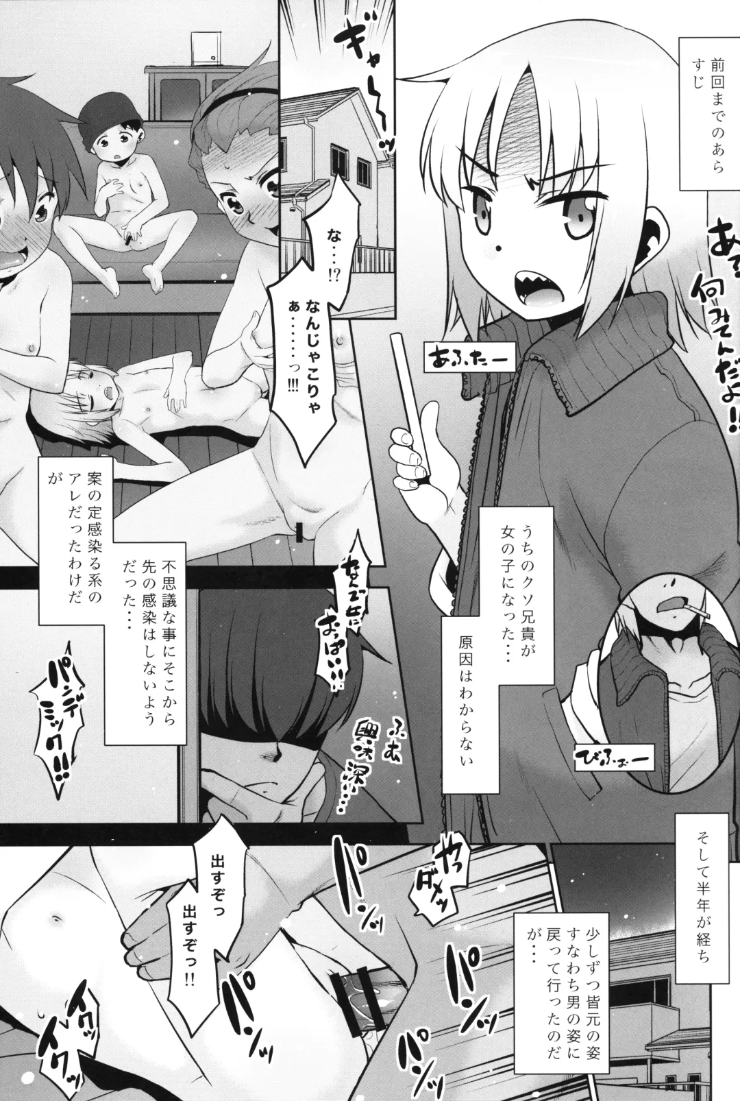 [Nekogen] Uchi no Aniki ga Onna no ko ni natta kara Minna de Mawasou ze! 2 Fhentai - Page 2