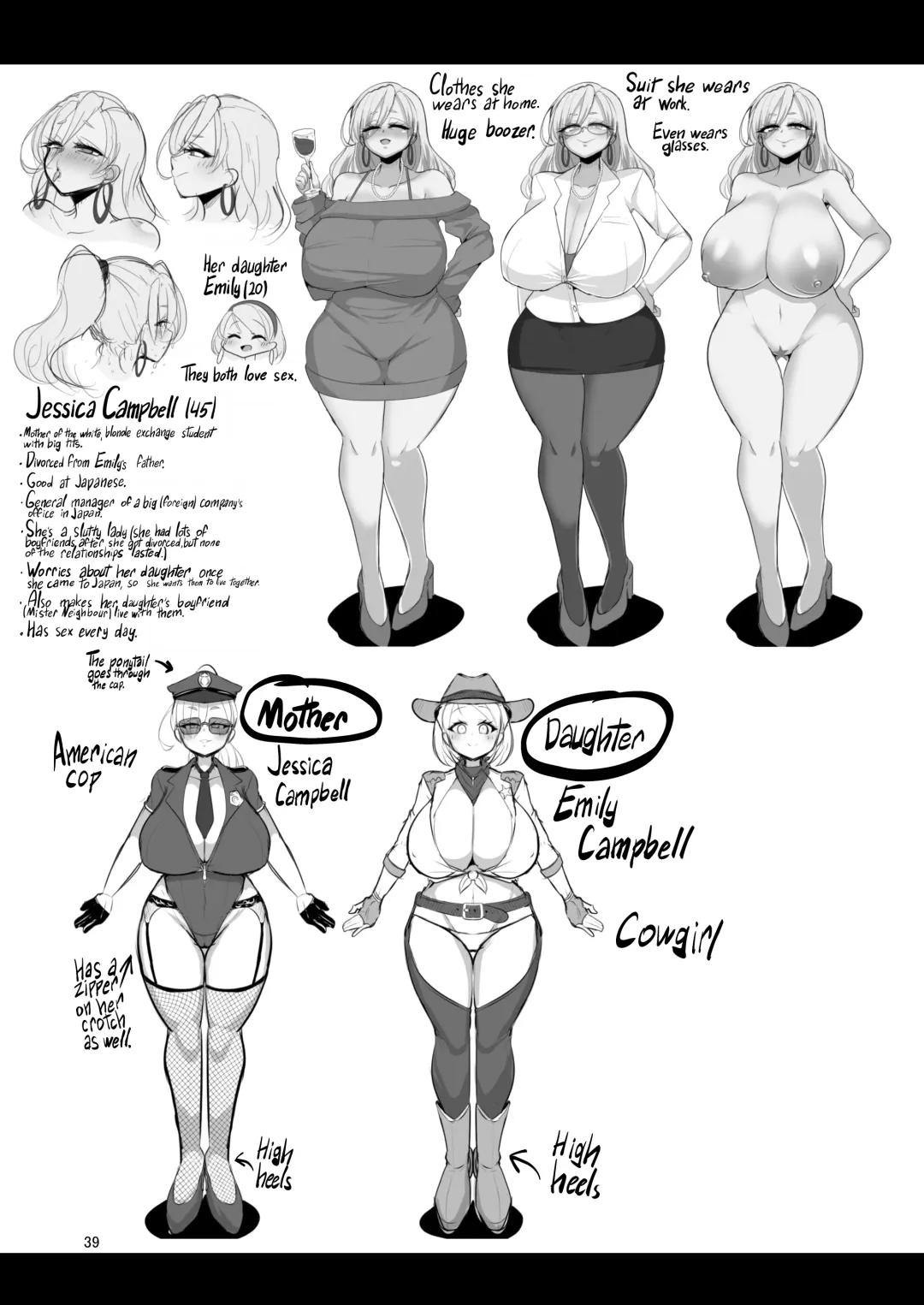 [Bukatsu] H Daisuki Kinpatsu Hakujin Bakunyuu Ryuugakusei ga Tonari no Heya ni Hikkoshite Kita!! 2 ~Mama mo Ore no SeFri ni Natta!!~ Fhentai - Page 41