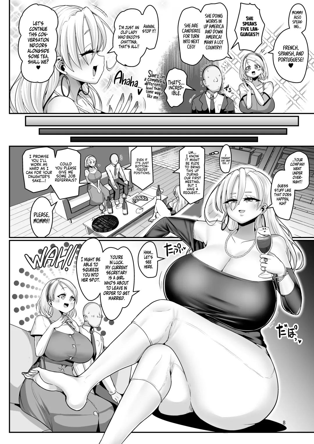 [Bukatsu] H Daisuki Kinpatsu Hakujin Bakunyuu Ryuugakusei ga Tonari no Heya ni Hikkoshite Kita!! 2 ~Mama mo Ore no SeFri ni Natta!!~ Fhentai - Page 9
