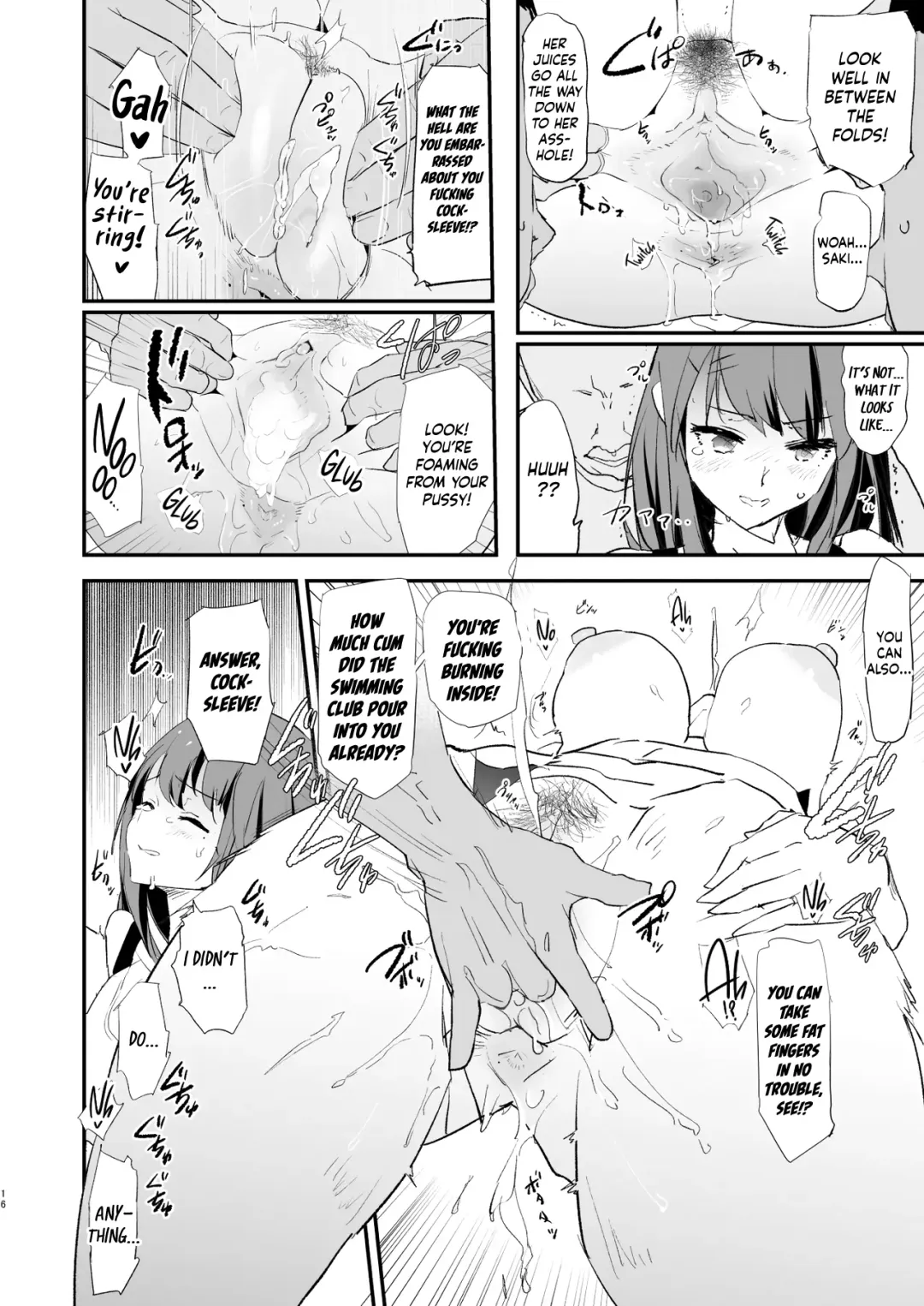 [Dokurosan] Watashi-tachi no Onaho Koukan Gasshuku Ichinichime to Futsukame! + Omake | Our Exchange Cocksleeve Camp - First and Second Day! + Extra & Bonus Paper (decensored) Fhentai - Page 16