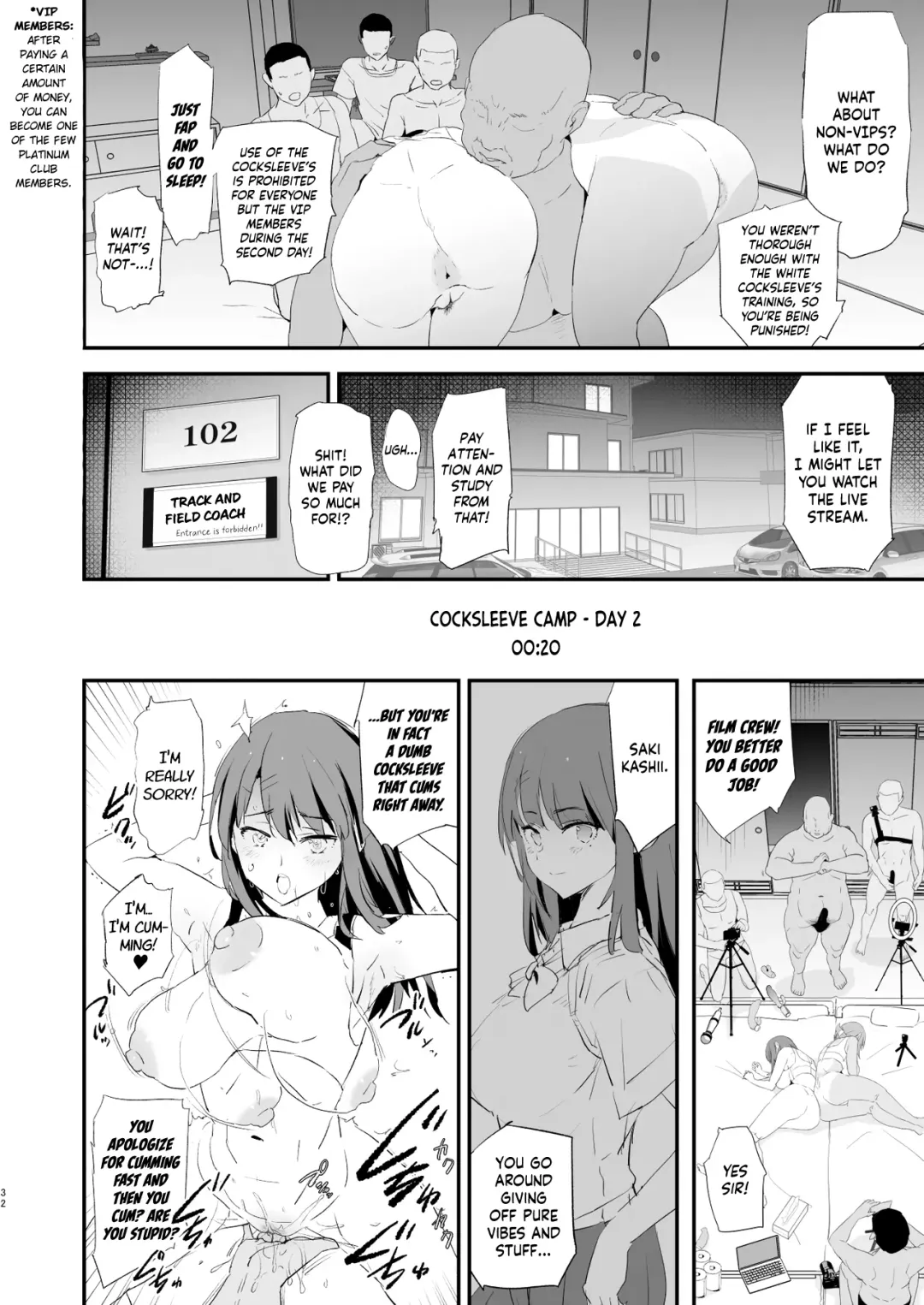 [Dokurosan] Watashi-tachi no Onaho Koukan Gasshuku Ichinichime to Futsukame! + Omake | Our Exchange Cocksleeve Camp - First and Second Day! + Extra & Bonus Paper (decensored) Fhentai - Page 32