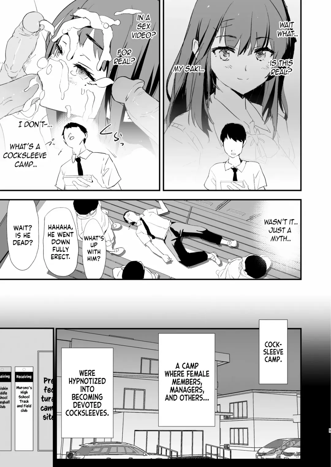 [Dokurosan] Watashi-tachi no Onaho Koukan Gasshuku Ichinichime to Futsukame! + Omake | Our Exchange Cocksleeve Camp - First and Second Day! + Extra & Bonus Paper (decensored) Fhentai - Page 9