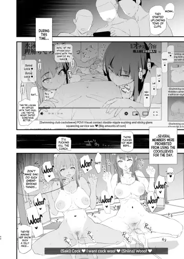 [Dokurosan] Watashi-tachi no Onaho Koukan Gasshuku Ichinichime to Futsukame! + Omake | Our Exchange Cocksleeve Camp - First and Second Day! + Extra & Bonus Paper (decensored) Fhentai - Page 40