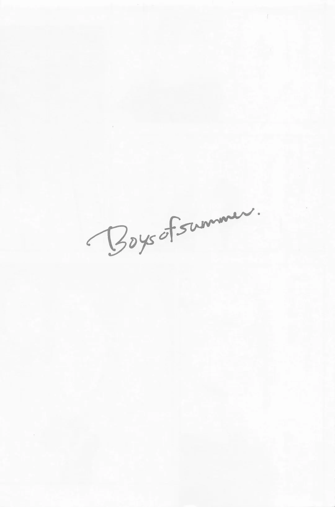 [Suta] boys of summer Fhentai - Page 2