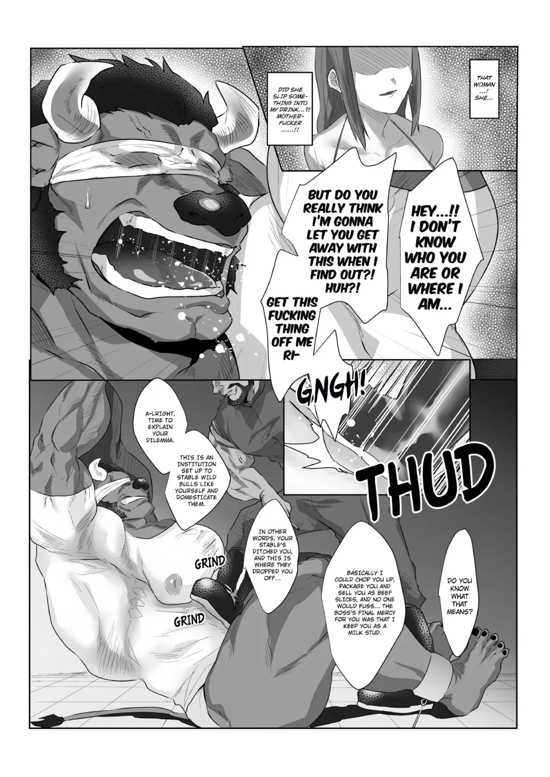 [Sakana Noko] Oushi Choukyou Bokujou | Bull-Breaker Farm Fhentai - Page 6