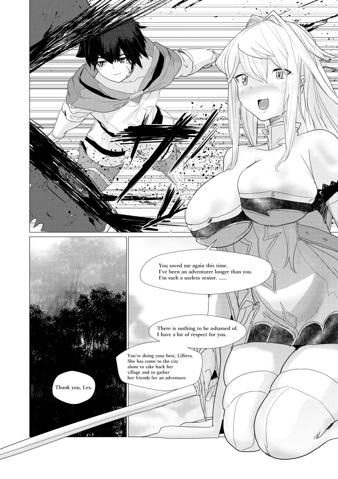 [Ryuukan] Majuu no Mori ni Nomikomareta Mura no Musume wa Shoufu Boukensha to Shite Inran ni Sugosu Fhentai - Page 37