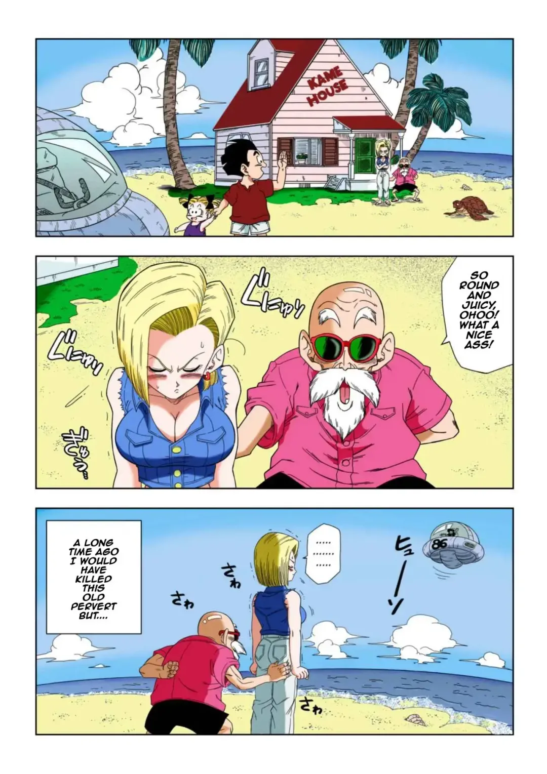 [Yamamoto] Android 18 vs Master Roshi (decensored) Fhentai - Page 2