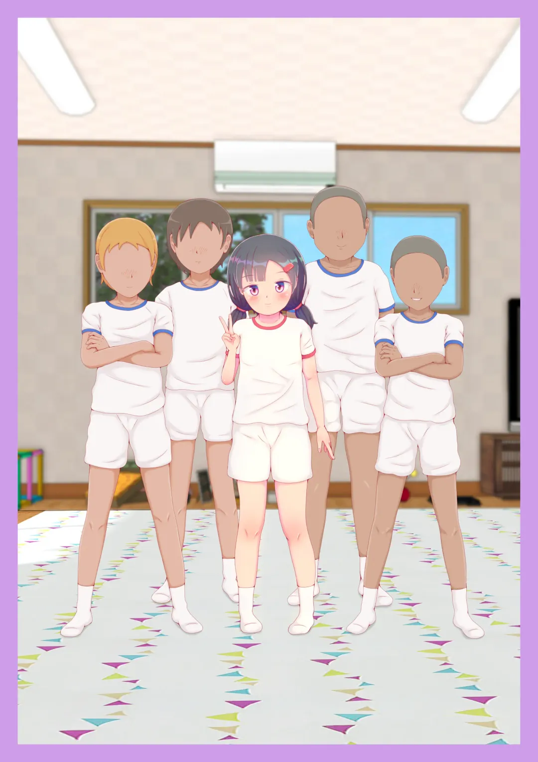 [Pyonchi] Do Inaka no Suppon Pon Kodomokai Onnanoko Dake Kyousei Zenra de Puni Suji Marudashi Zenkoku Housou Fhentai - Page 56