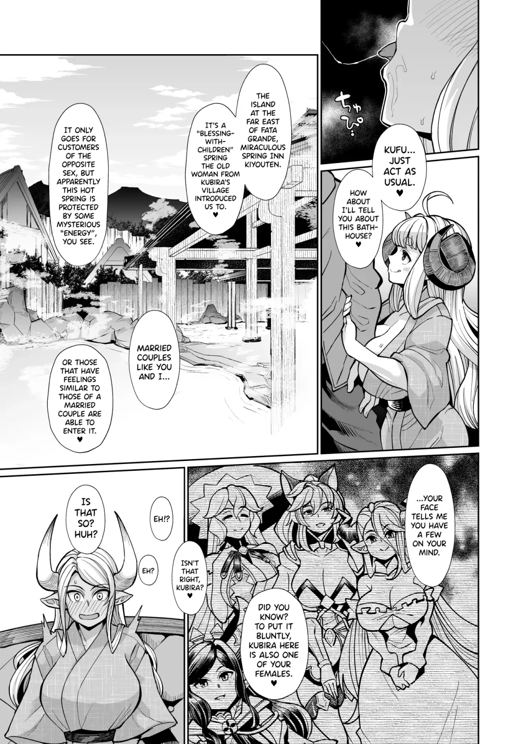 [Yumano Yuuki] Kumbhi-Anira no Pakohame Kodakara Onsen Jou | Kubi-Anila's Sex at the "Blessing-With-Children" Onsen Part One Fhentai - Page 8