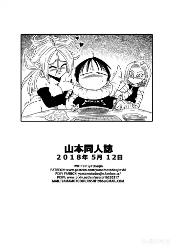 [Yamamoto] Kyonyuu Android Sekai Seiha o Netsubou!! Android 21 Shutsugen!! (decensored) Fhentai - Page 17