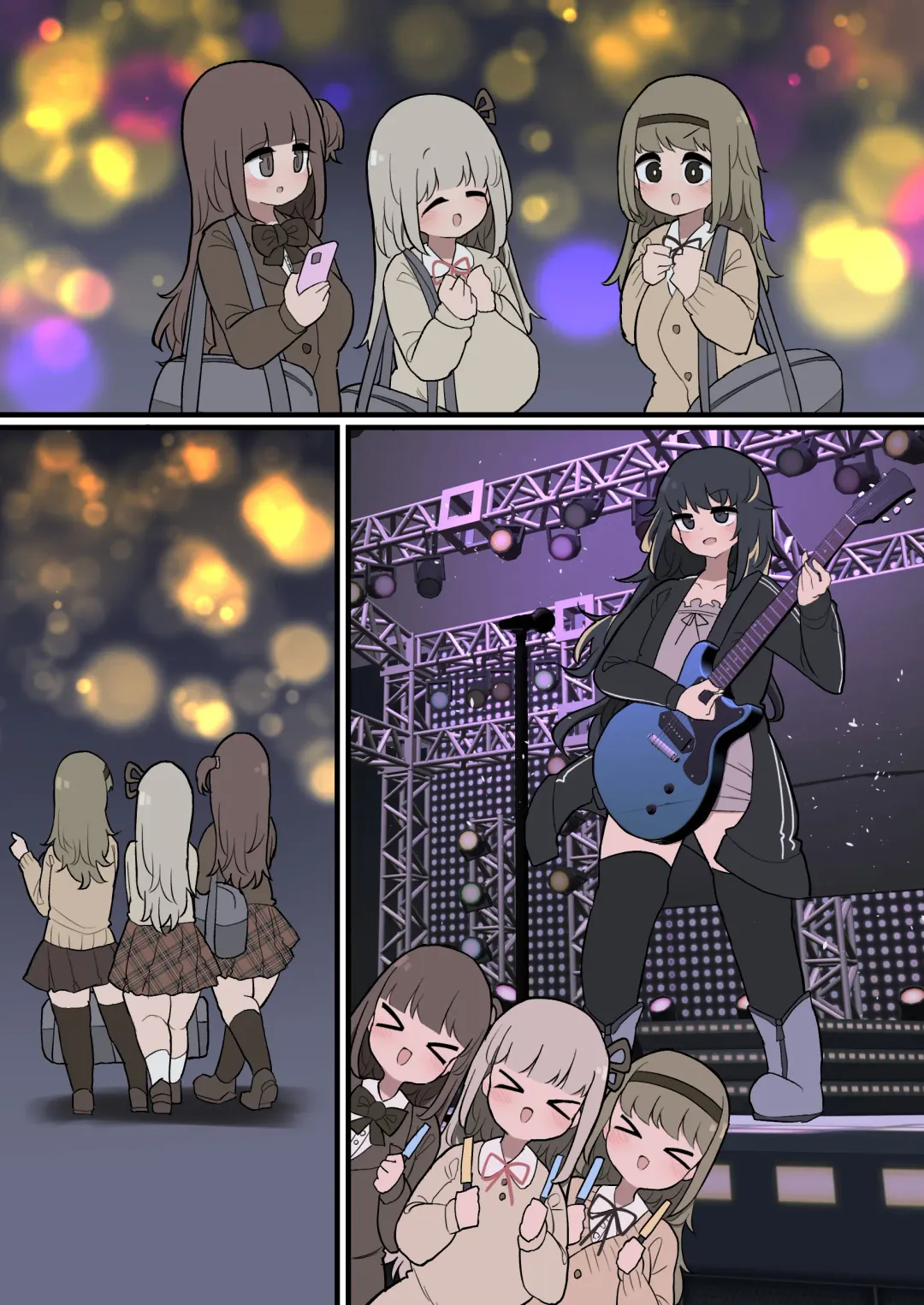 [Momomo - Momomo Gasshuukoku] Futanari Ikemen Band Onee-san Fhentai - Page 14