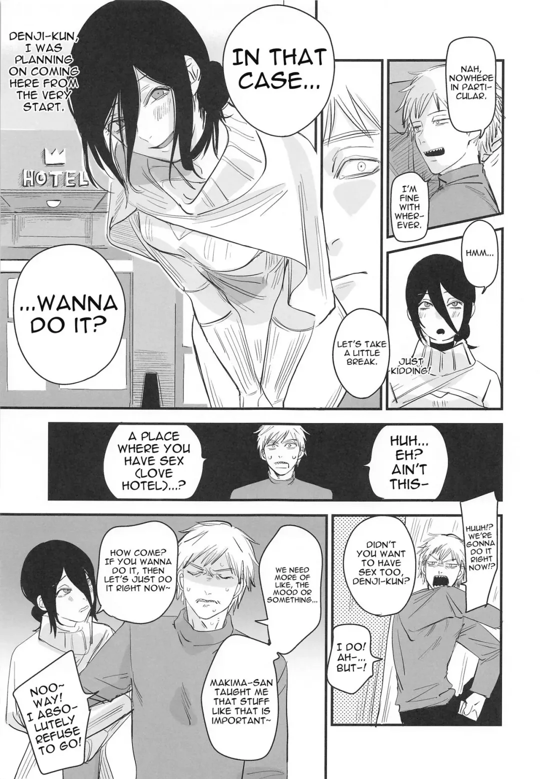[Onikuya] Denji-kun, Chotto Kyuukei Shimasen ka? | Why Don't We Take a Break, Denji? Fhentai - Page 4