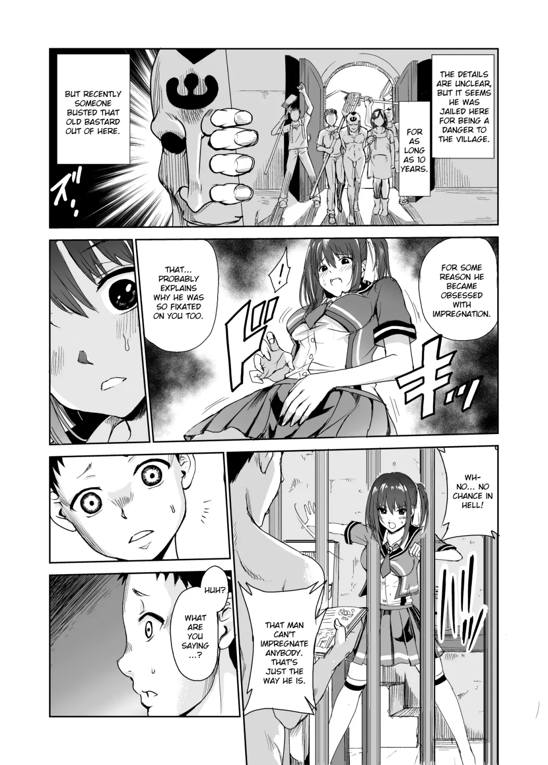 [Tricky] Tsuyagari Mura 3 ~Kareshi o Mamoru Tame Hikyou no Mura de Kyousei Gohoushi & NTR Sex~ Fhentai - Page 9