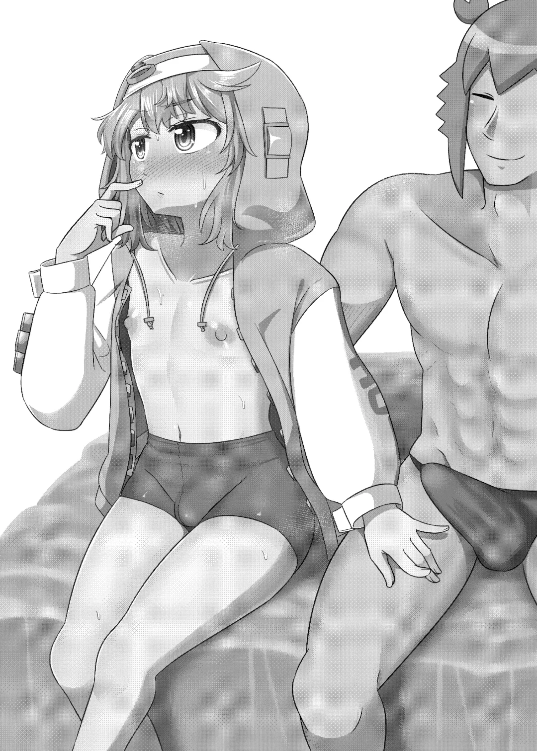 [Kanimaru] Love Love Namahame Tanetsuke Sex Shinai to Derarenai Love Hotel with Bri-kun Fhentai - Page 2