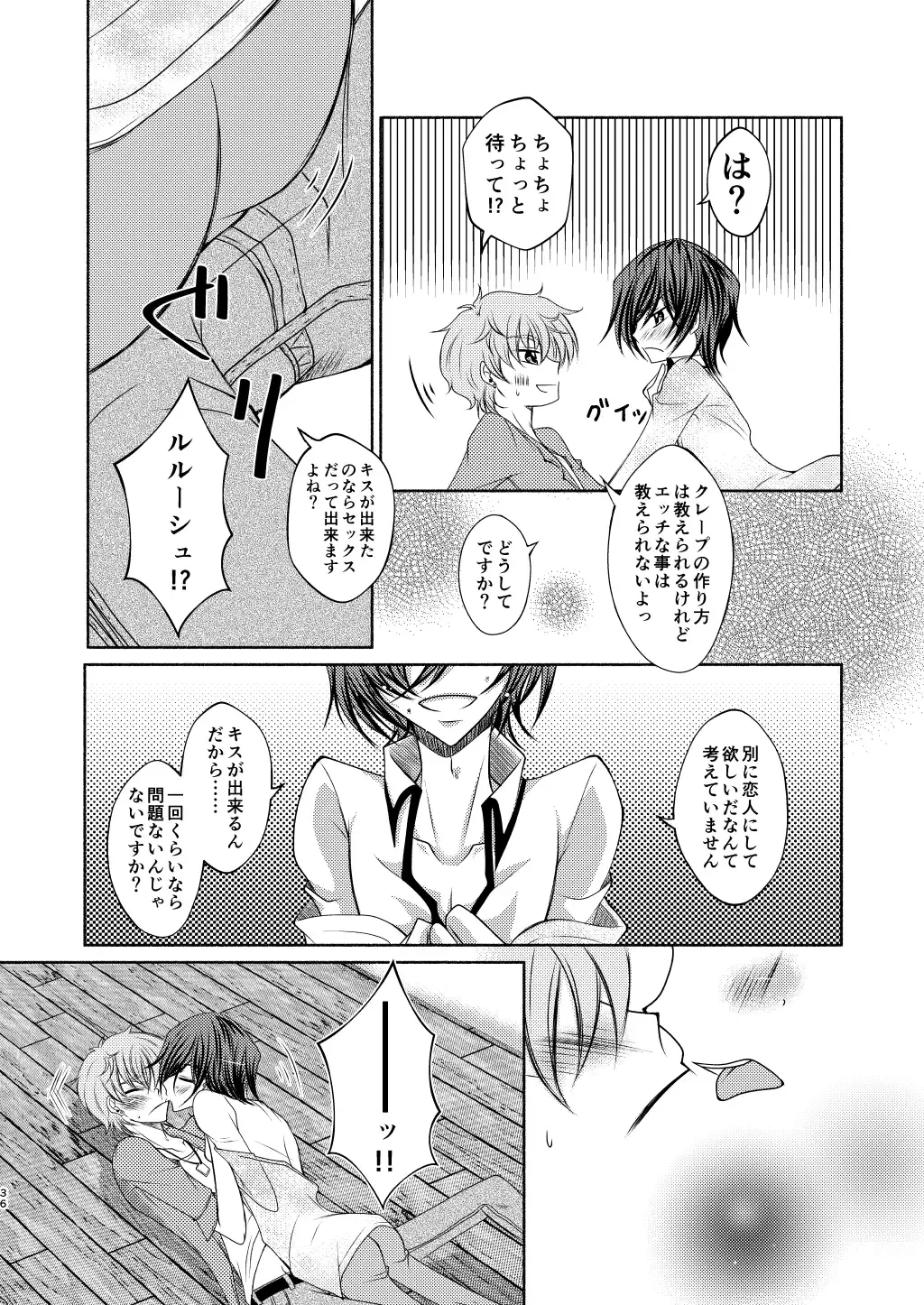 Crêpe-ya Kururugi Suzaku no Yuutsu to Koufuku Ron ① Fhentai - Page 35
