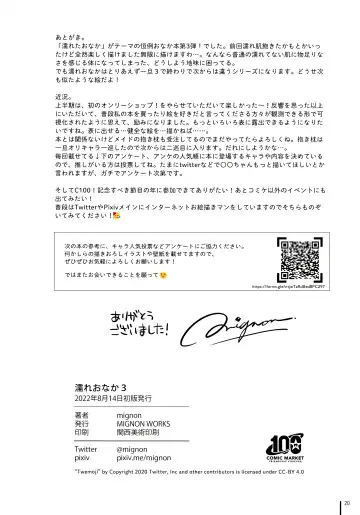 [Mignon] Nure Onaka 3 Fhentai - Page 21