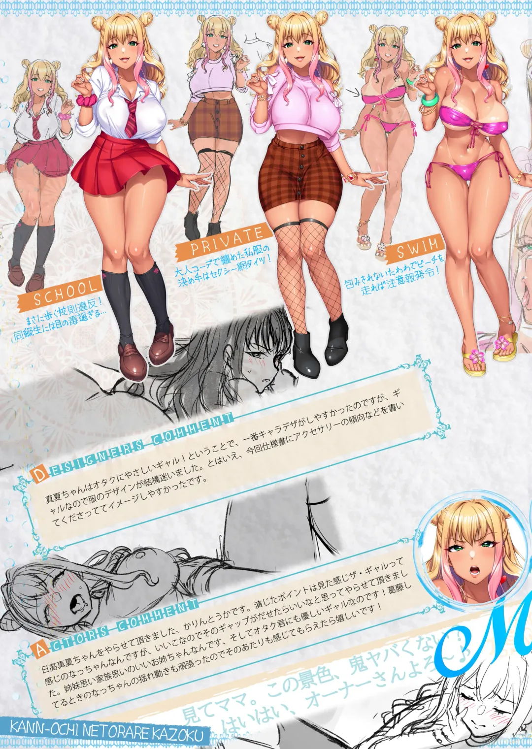 [Minamoto] Kan'ochi x Netorare Kazoku ~Anata, Yurushite. Watakushi-tachi, Uwaki Sex ni Honki de Hamacchatta no~ -Settei Shiryoushuu- Fhentai - Page 7